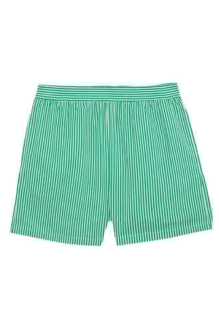 Calções regular cintura subida - Verde