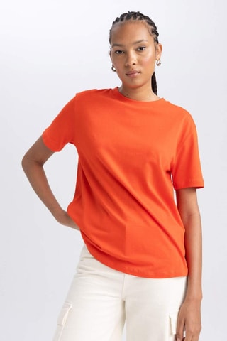 T-shirt regular - Laranja