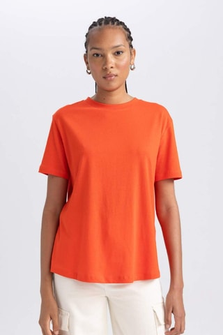 T-shirt regular - Laranja