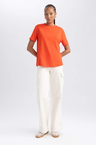 T-shirt regular - Laranja