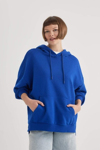 Sweat com capuz - Azul