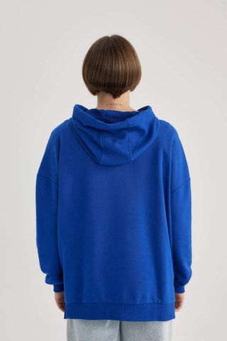Sweat com capuz - Azul