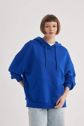 Sweat com capuz - Azul