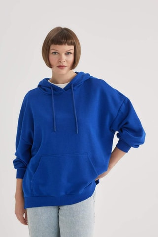 Sweat com capuz - Azul