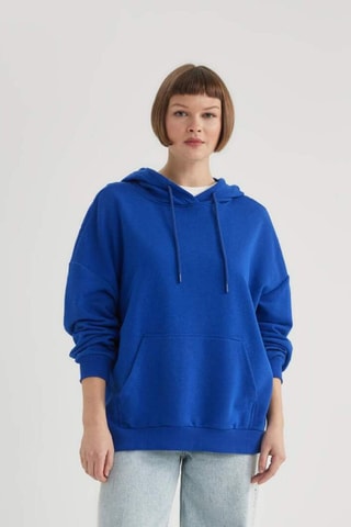 Sweat com capuz - Azul