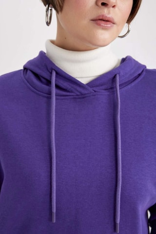 Sweat com capuz - Violeta