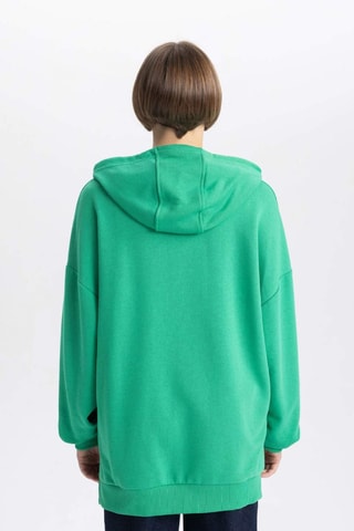 Sweat com capuz - Verde