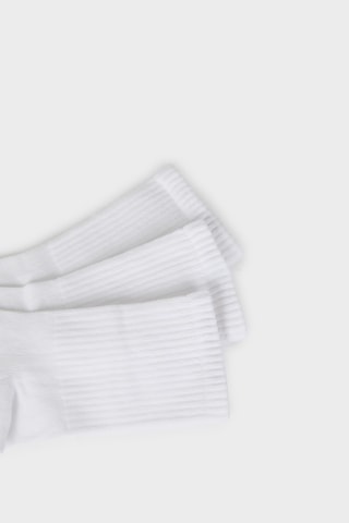 3 pares de meias - Branco