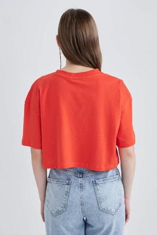 T-shirt cropped - Laranja