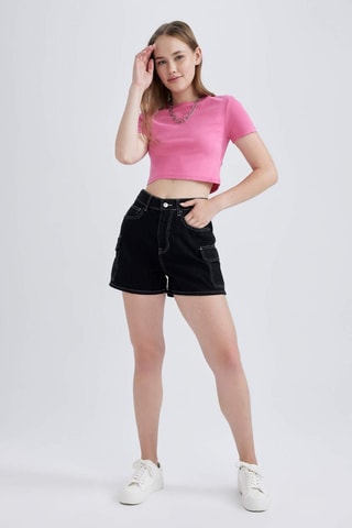 T-shirt cropped - Rosa