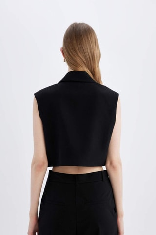 Blazer sem mangas - Preto