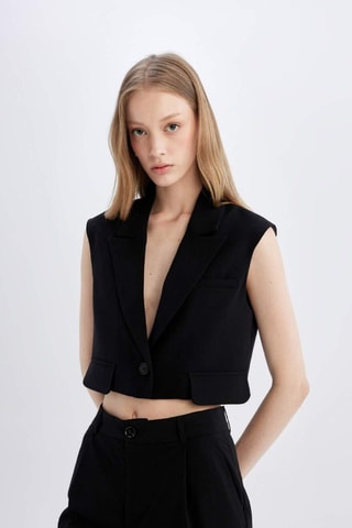 Blazer sem mangas - Preto