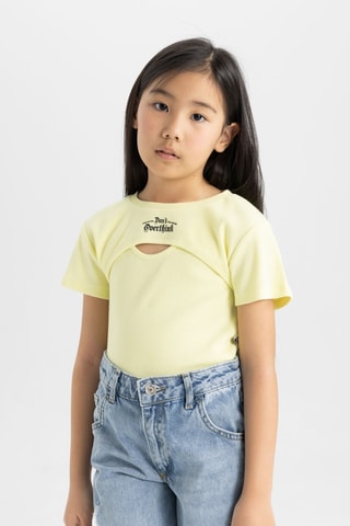 T-shirt e camisola de alças - Amarelo