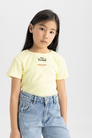 T-shirt e camisola de alças - Amarelo