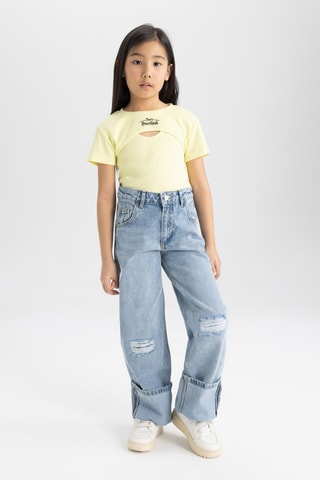 T-shirt e camisola de alças - Amarelo