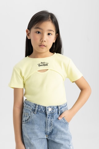 T-shirt e camisola de alças - Amarelo