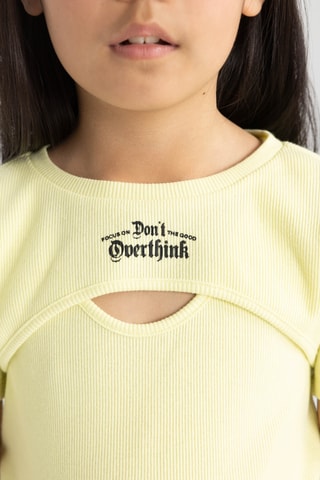 T-shirt e camisola de alças - Amarelo