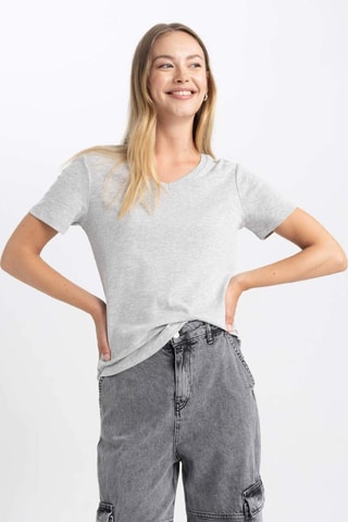 T-shirt - Cinzento-claro