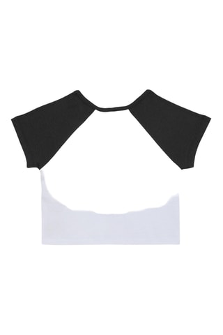 T-shirt - Branco e antracite