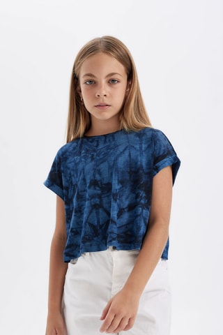 T-shirt tie and dye - Azul-escuro