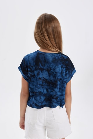 T-shirt tie and dye - Azul-escuro