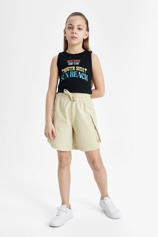 Camisola de alças - Preto