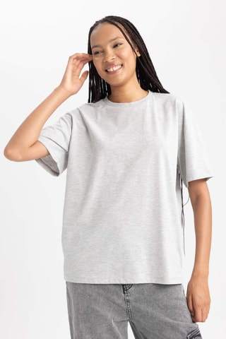 T-shirt - Cinzento-claro