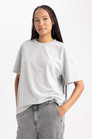 T-shirt - Cinzento-claro