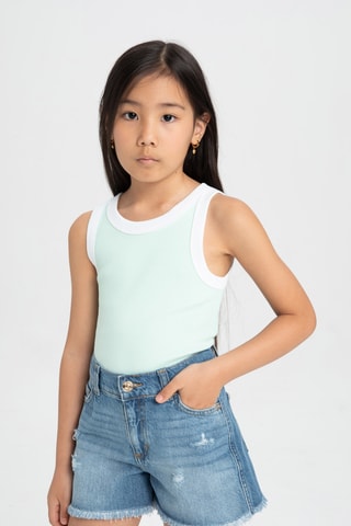 Camisola de alças - Turquesa