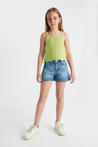 Camisola de alças - Verde-claro