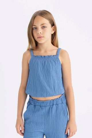 Camisola de alças - Azul