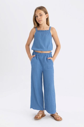 Camisola de alças - Azul