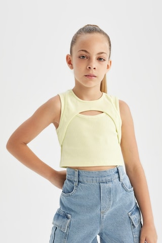 Camisola de alças - Amarelo