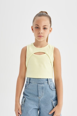 Camisola de alças - Amarelo