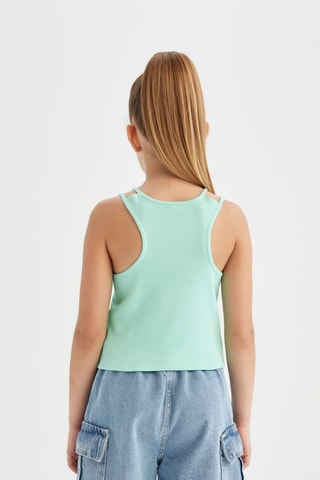 Camisola de alças - Verde-menta