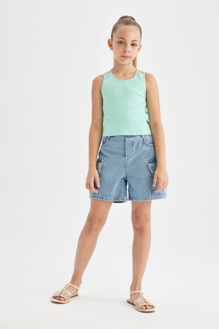 Camisola de alças - Verde-menta