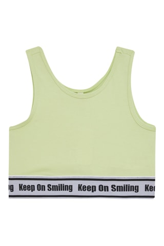 Camisola de alças - Verde