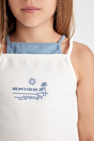 Camisola de alças - Cru
