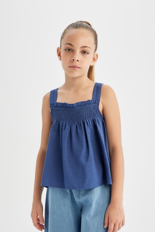 Camisola de alças - Azul