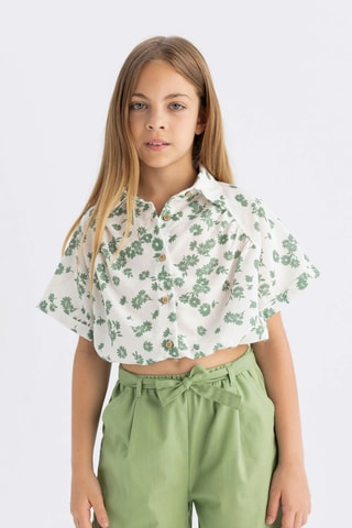 Camisa - Branco e verde