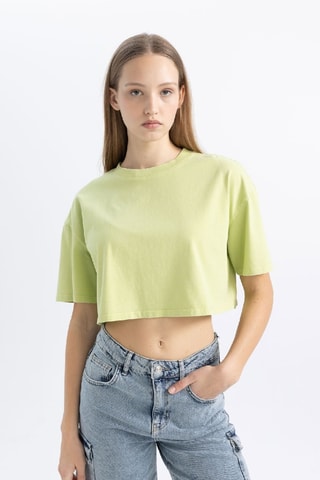 Crop top - Verde-claro