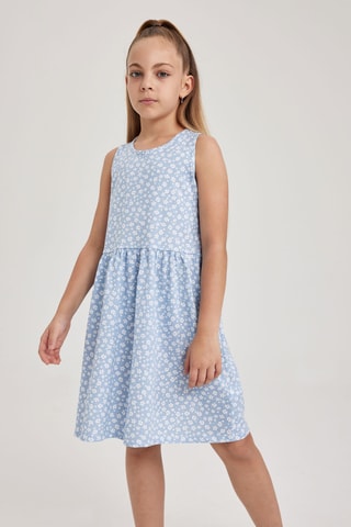 Vestido - Azul-claro