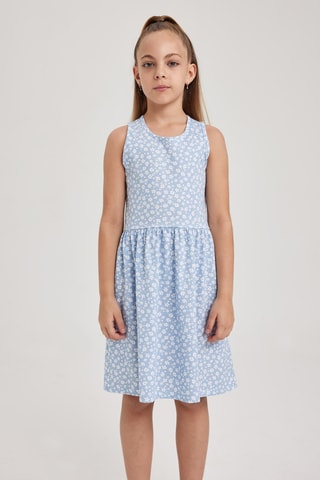 Vestido - Azul-claro