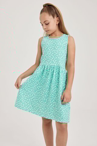 Vestido - Verde-água