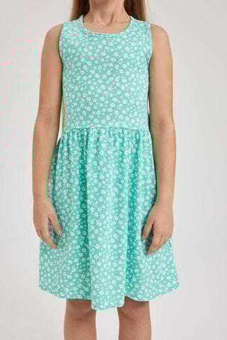 Vestido - Verde-água