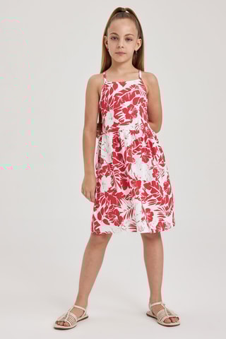 Vestido - Branco e vermelho