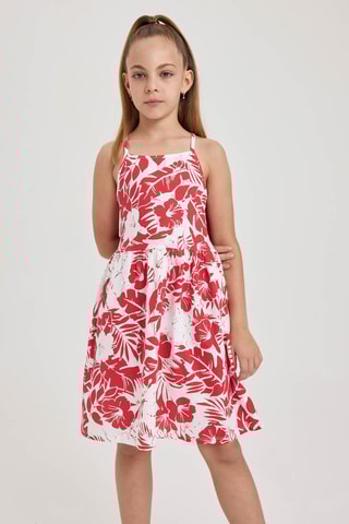 Vestido - Branco e vermelho