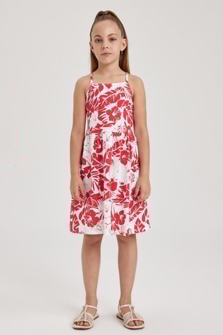 Vestido - Branco e vermelho