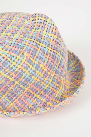 Chapéu à pescador com orelhas - Azul e rosa