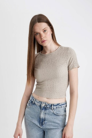 Crop top - Bege